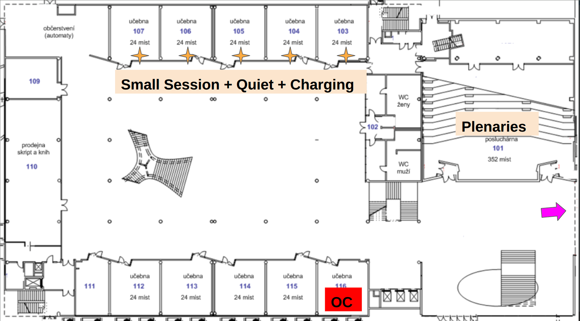 University campus map